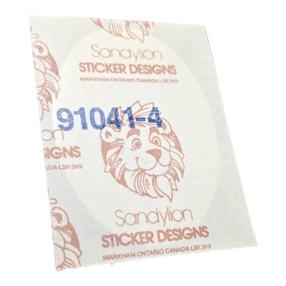 Sandylion Rainbow Music Note Foil Mylar Sticker Vintage 80s‎ Treble Clef - Picture 2 of 2